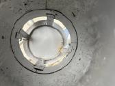 Kaminas D150 Inox su tvirtinimo plokste ir jungtim - nuotraukos Nr. 4