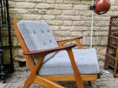 Vintažinis mid century bukmedžio fotelis - nuotraukos Nr. 7