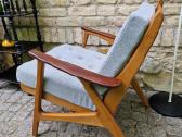 Vintažinis mid century bukmedžio fotelis - nuotraukos Nr. 12