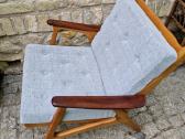 Vintažinis mid century bukmedžio fotelis - nuotraukos Nr. 15