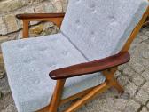 Vintažinis mid century bukmedžio fotelis - nuotraukos Nr. 16