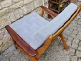 Vintažinis mid century bukmedžio fotelis - nuotraukos Nr. 19