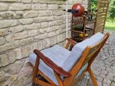 Vintažinis mid century bukmedžio fotelis - nuotraukos Nr. 21