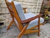 Vintažinis mid century bukmedžio fotelis - nuotraukos Nr. 23