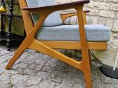 Vintažinis mid century bukmedžio fotelis - nuotraukos Nr. 29