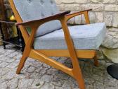 Vintažinis mid century bukmedžio fotelis - nuotraukos Nr. 34