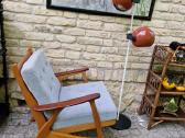 Vintažinis mid century bukmedžio fotelis - nuotraukos Nr. 35
