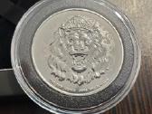 1 oz Platininė moneta. Roaring lion reverse proof - nuotraukos Nr. 3