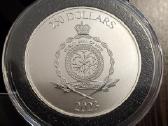 1 oz Platininė moneta. Roaring lion reverse proof - nuotraukos Nr. 4