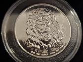 1 oz Platininė moneta. Roaring lion reverse proof - nuotraukos Nr. 5