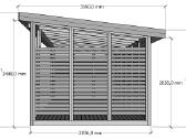 Sodo namelis – pavėsinė stoginė sandėliukas 15.9m2 - nuotraukos Nr. 3