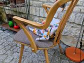 Vintažinė mid century bukmedžio masyvo kėdė - nuotraukos Nr. 4