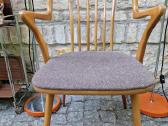 Vintažinė mid century bukmedžio masyvo kėdė - nuotraukos Nr. 7