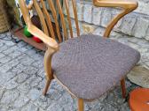 Vintažinė mid century bukmedžio masyvo kėdė - nuotraukos Nr. 15