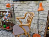 Vintažinė mid century bukmedžio masyvo kėdė - nuotraukos Nr. 22