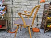 Vintažinė mid century bukmedžio masyvo kėdė - nuotraukos Nr. 28