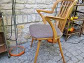 Vintažinė mid century bukmedžio masyvo kėdė - nuotraukos Nr. 29