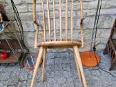 Vintažinė mid century bukmedžio masyvo kėdė - nuotraukos Nr. 32