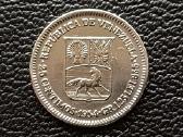 (207) 25 centimai 1954m. Venesuela sidabras 835