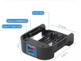 Baterijų adapteriai bosch milwaukee dewalt ryobi - nuotraukos Nr. 17