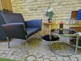 Vintažinis mid century Bauhaus st. odinis fotelis - nuotraukos Nr. 26