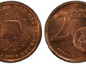 Nyderlandai 2000 2 euro centai Kalyklos klaida - nuotraukos Nr. 3