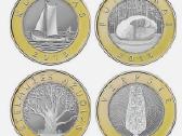 Lietuva 2 Litai x 4 monetų rinkinys 2013 m. Unc