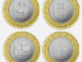 Lietuva 2 Litai x 4 monetų rinkinys 2013 m. Unc - nuotraukos Nr. 2