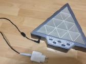LED trikampio formos kaleidoskopas