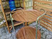 Vintažinis mid century servantas/baro vežimėlis - nuotraukos Nr. 36