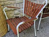 Vintažinės mid century tikmedžio terasos kėdės - nuotraukos Nr. 20