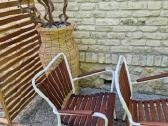 Vintažinės mid century tikmedžio terasos kėdės - nuotraukos Nr. 35