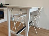 Nordviken stalas ir 3 Franklin kėdės, Ikea.