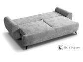 Sofa-lova su dėže patalynei „Cremosa" - nuotraukos Nr. 4