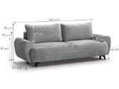Sofa-lova su dėže patalynei „Cremosa" - nuotraukos Nr. 5