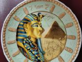 Egipto dekoratyvinė porcelianinė lėkštė
