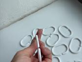 12 plastikinių užuolaidos kabliukų - nuotraukos Nr. 3