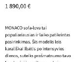 Sofa lova Maroco iš Koko Baldų - nuotraukos Nr. 4