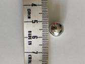 Nauji sidabro spalvos karoliukai 10mm 500 vnt - nuotraukos Nr. 6