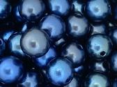Nauji melyni plastikiniai karoliukai 10mm, 500 vnt - nuotraukos Nr. 2
