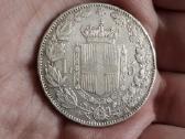 Italija 5 liros 1879 sidabras