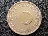 (306) 1 lira 1947m. Turkija sidabras - nuotraukos Nr. 2