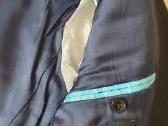 Tamsiai mėlynas kostiumas, slim fit 46 d., S-m - nuotraukos Nr. 15