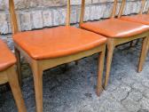 Vintažinės mid century riešutmedžio kėdės