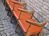 Vintažinės mid century riešutmedžio kėdės - nuotraukos Nr. 8