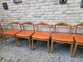 Vintažinės mid century riešutmedžio kėdės - nuotraukos Nr. 16