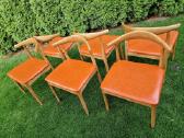 Vintažinės mid century riešutmedžio kėdės - nuotraukos Nr. 19