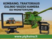 Monitorius 10 ir dvi vaizdo kameros kombainui