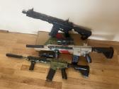 Geliniai Šautuvai Blaster Glock Fn Scar M416 Orbie