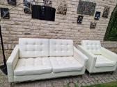 Vintažinė "Knoll studio" dvisėdė sofutė su foteliu - nuotraukos Nr. 11